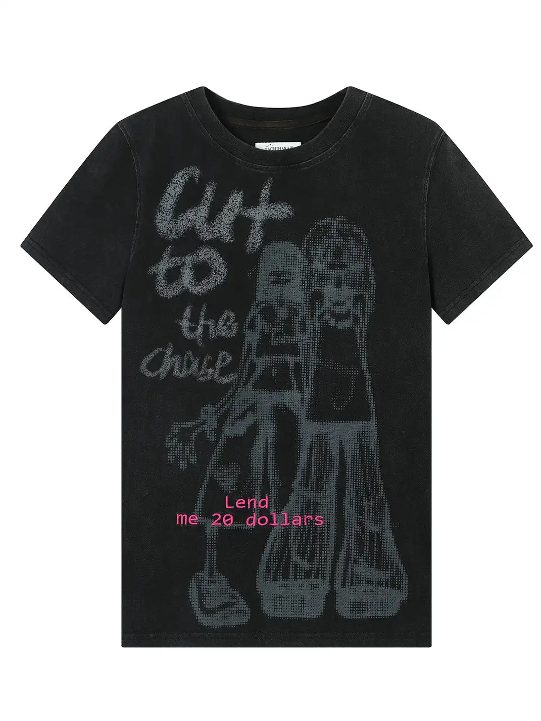 Achihara | Regular Shoulder Comic Print Graphic T-Shirt