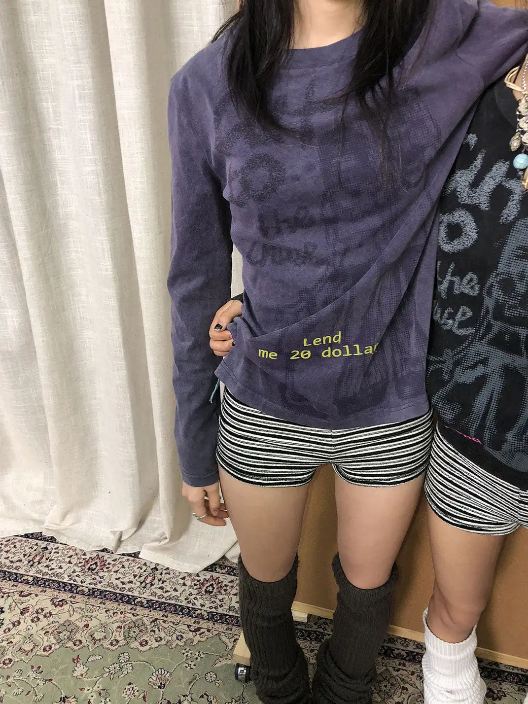 Achihara | Regular Shoulder Comic Print Graphic T-Shirt