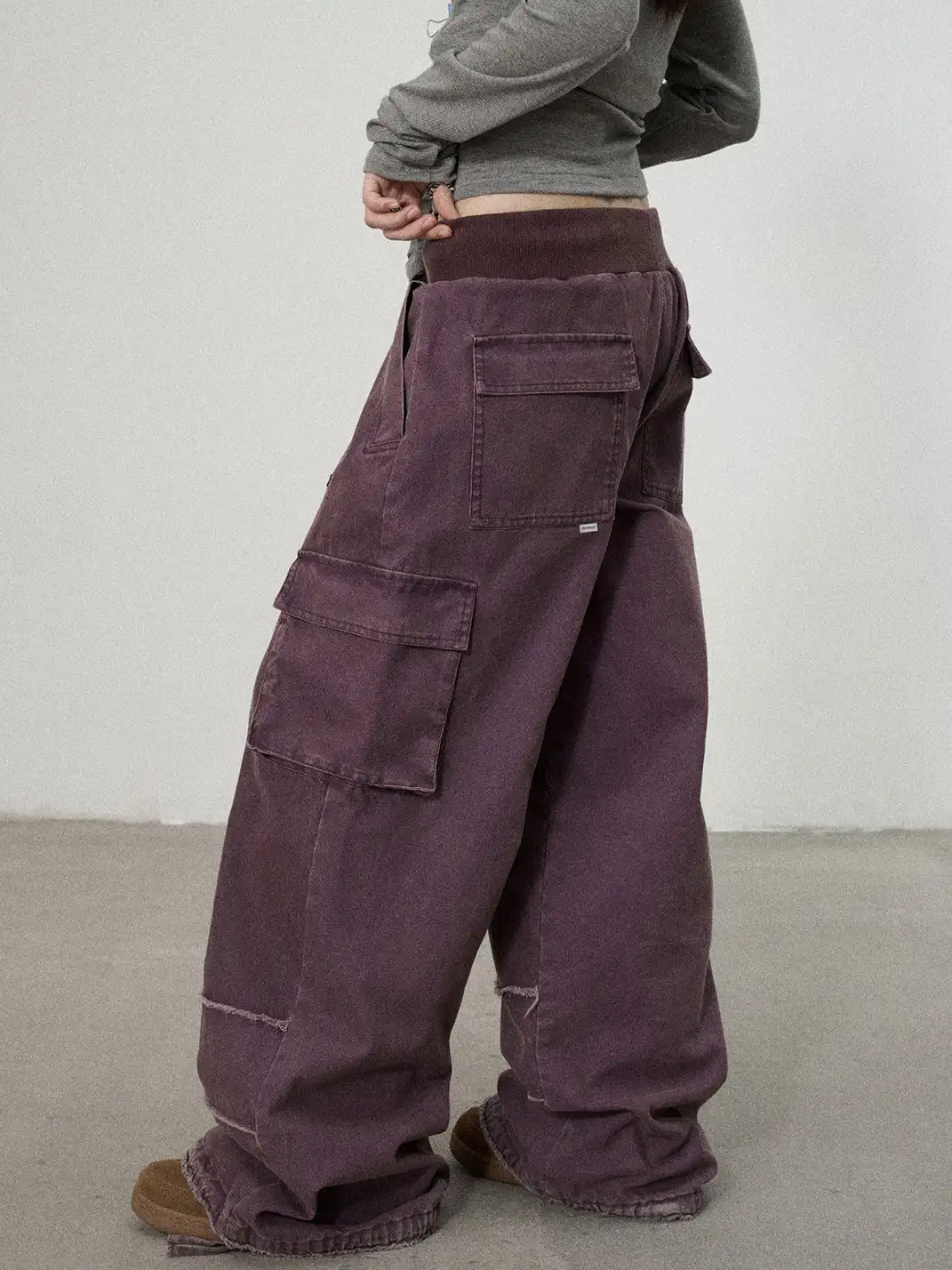 Achihara | Star Print Floor-Length Wide Leg Pants