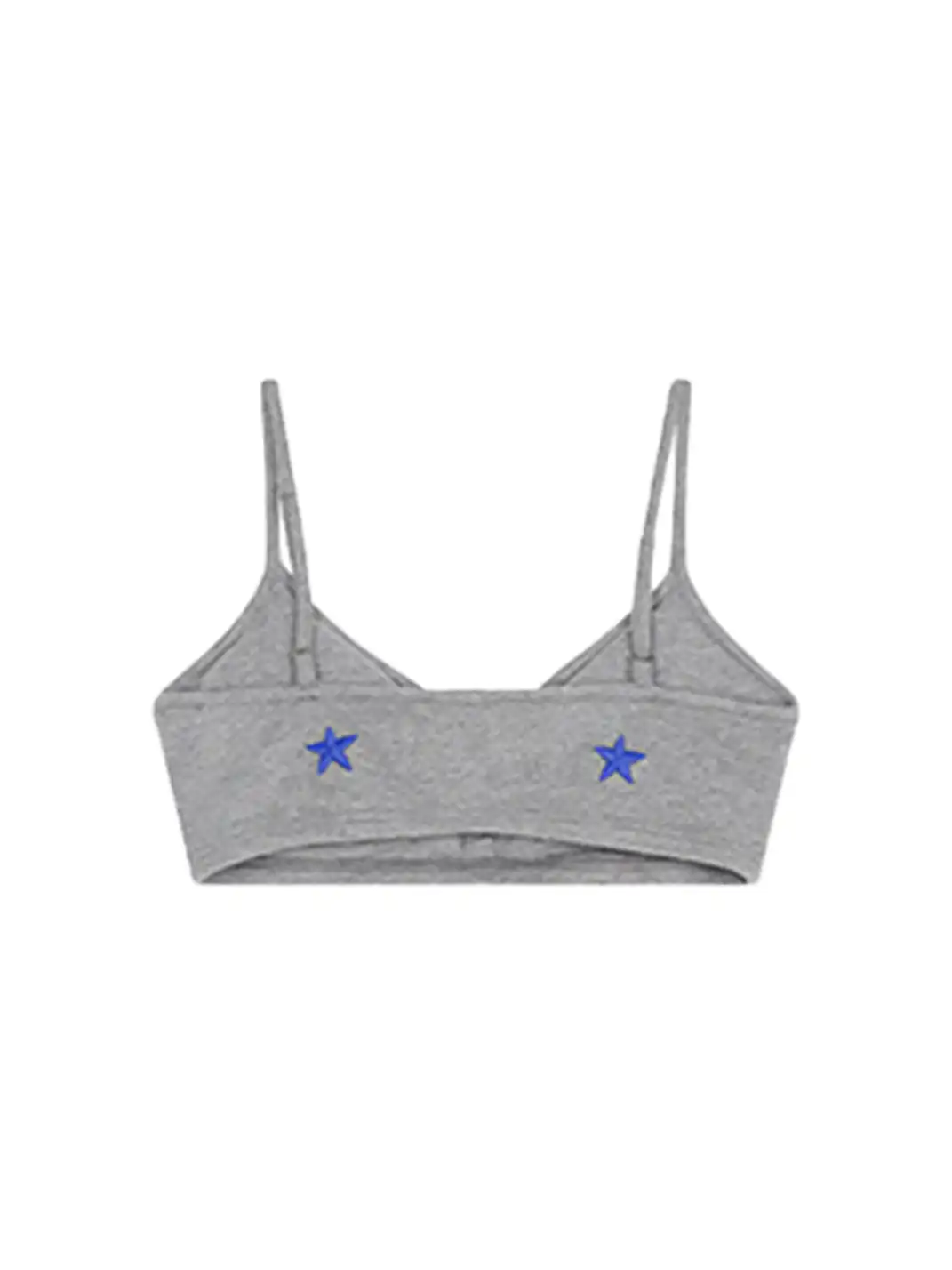 Achihara | Letter Embroidered Button Cropped Cami Top