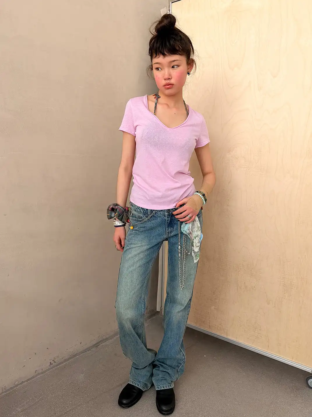 Achihara | Low Waist Slim Flare Jeans