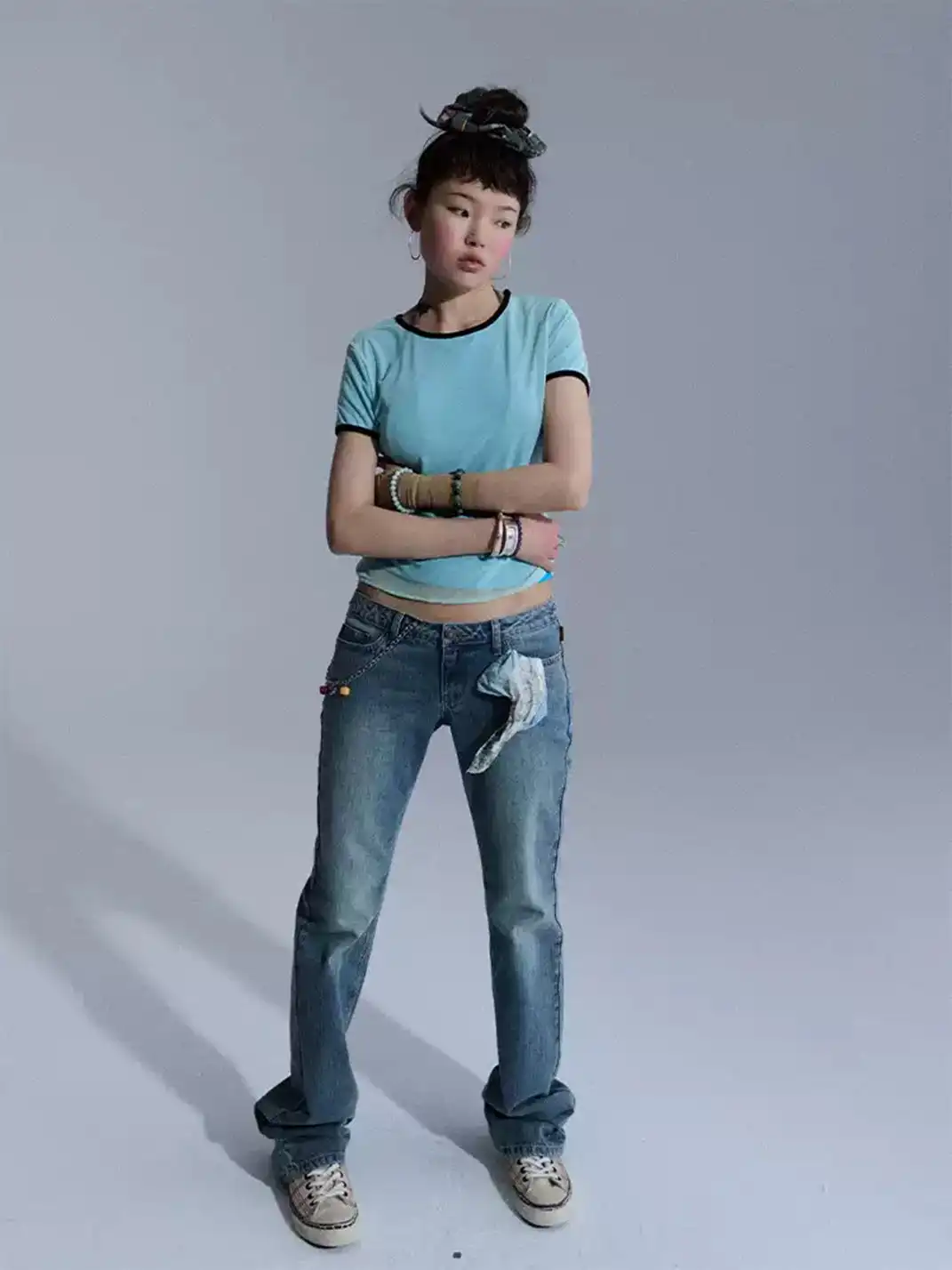 Achihara | Low Waist Slim Flare Jeans