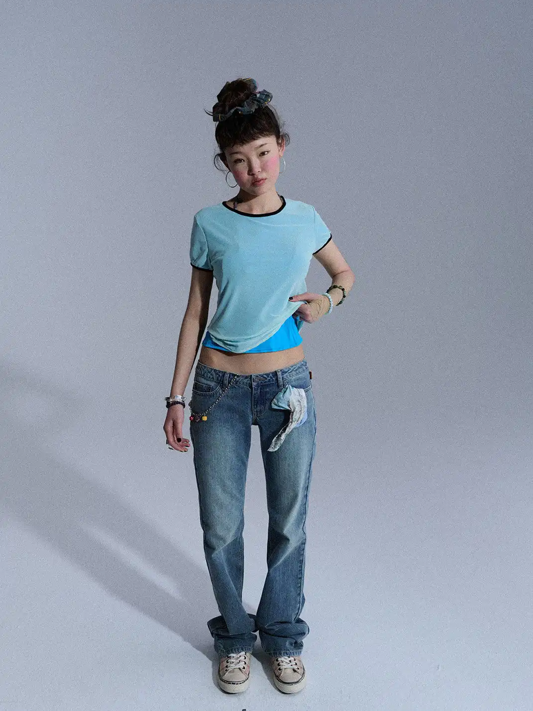 Achihara | Low Waist Slim Flare Jeans
