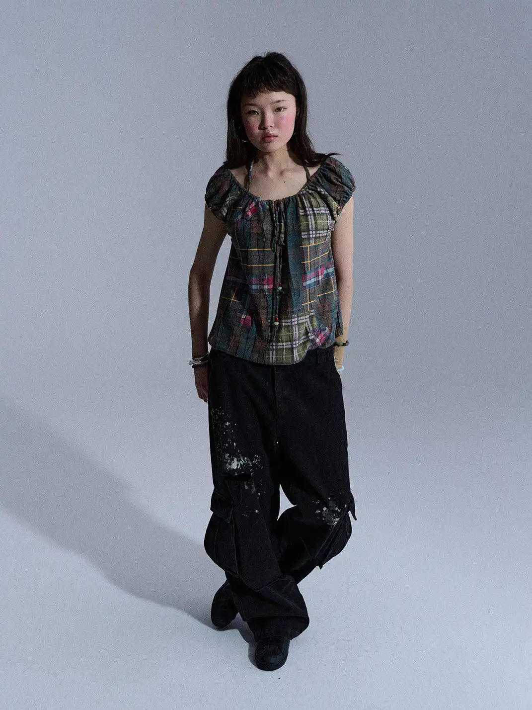 Achihara | Distressed Ripped Washed Long Pants