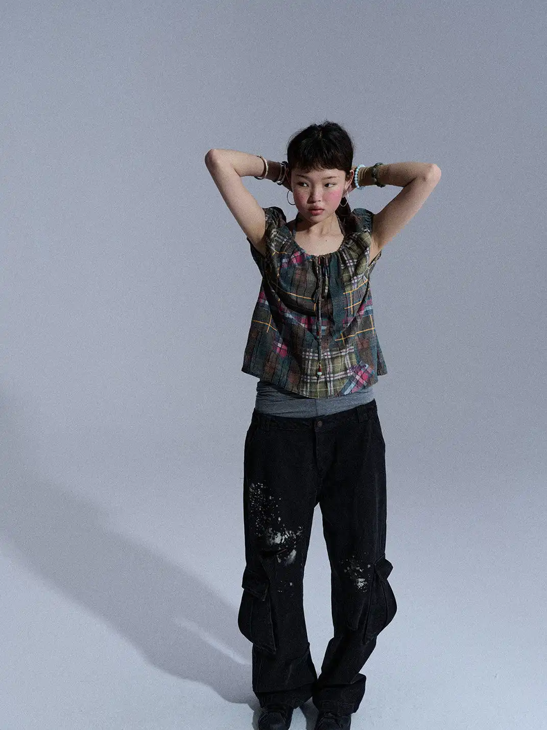 Achihara | Distressed Ripped Washed Long Pants