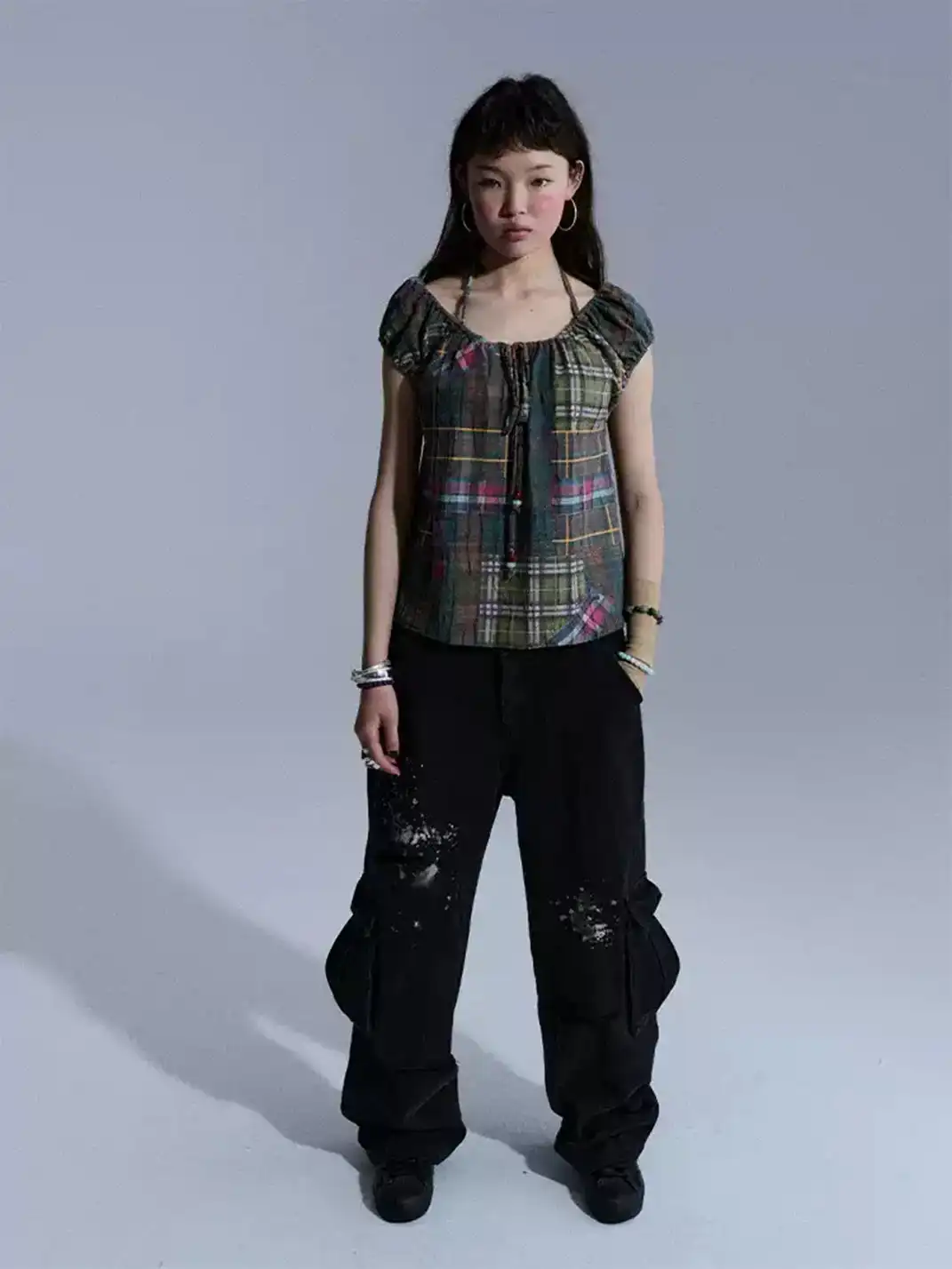Achihara | Distressed Ripped Washed Long Pants