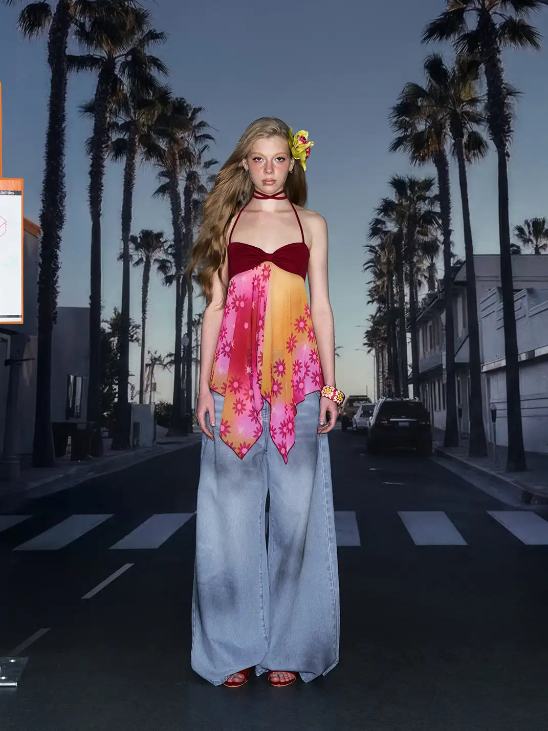 DeleteEX | Sunflower Halter Dress