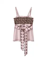 DeleteEX | Adjustable Tie Colorblock Printed Cami