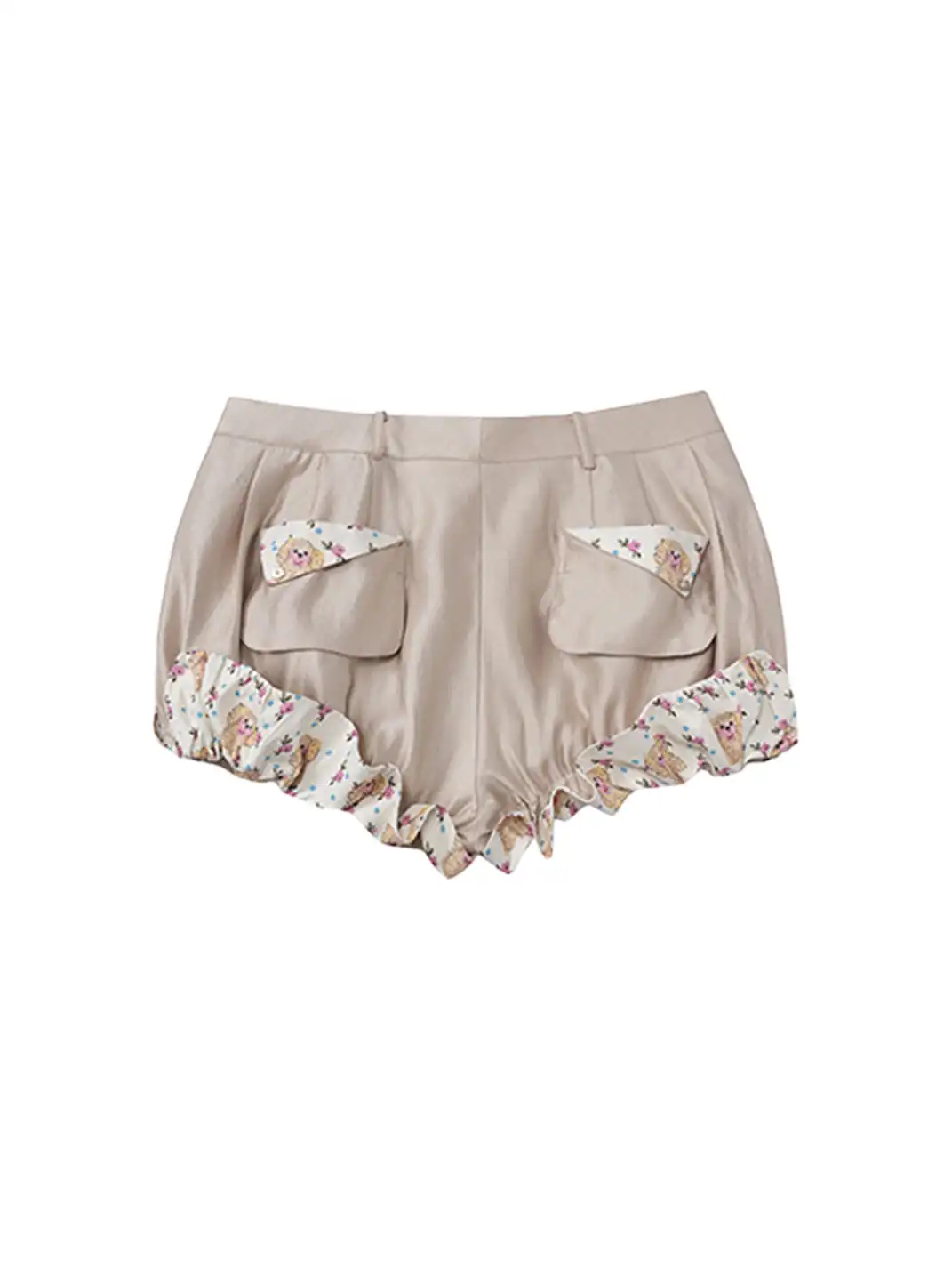 DeleteEX | Printed Roll-Up Shorts