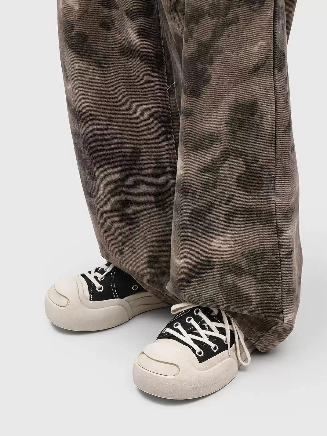 UENO PLANET | Vintage Platform Round Toe Canvas Shoes
