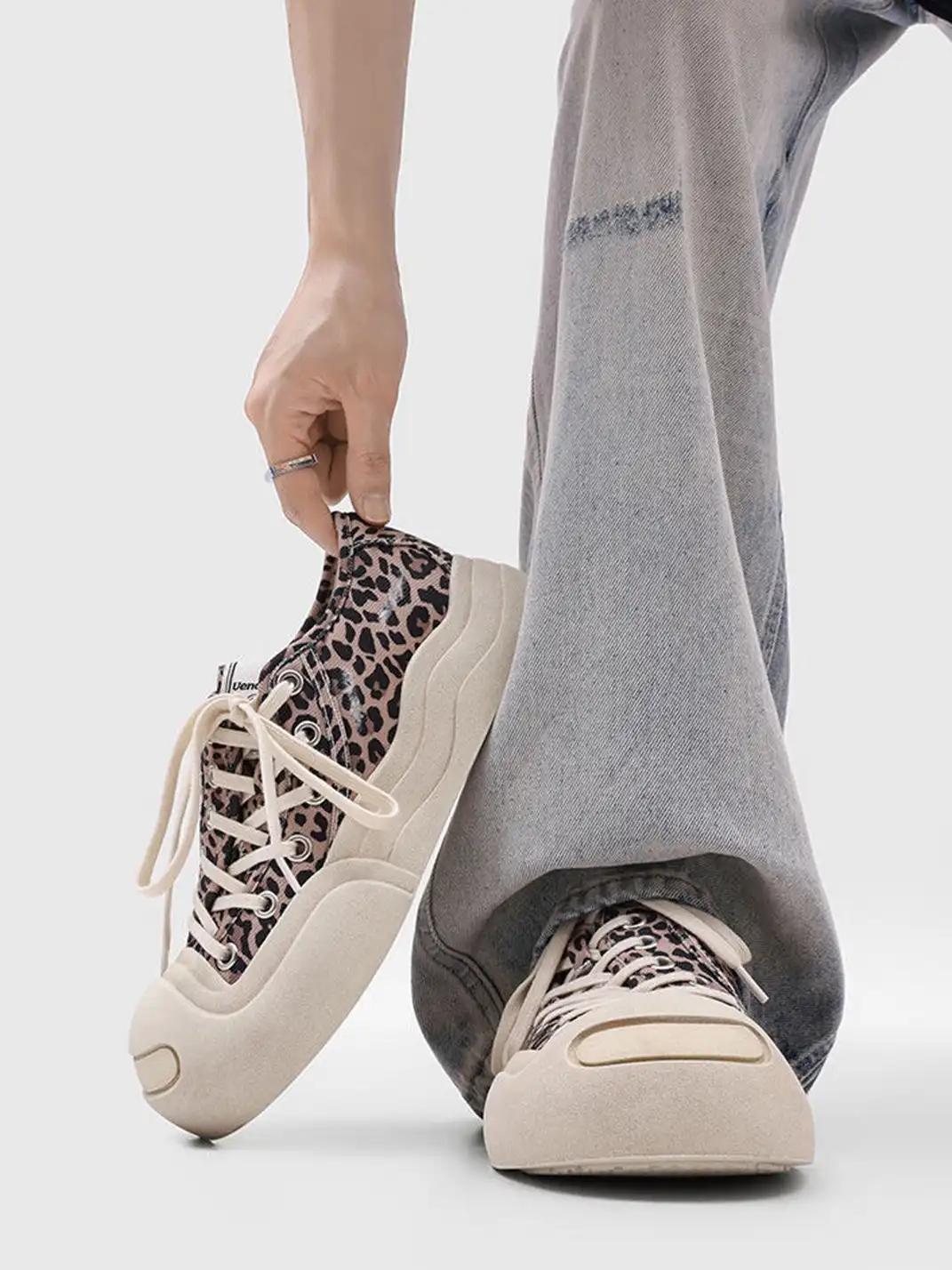 UENO PLANET | Vintage Platform Round Toe Canvas Shoes
