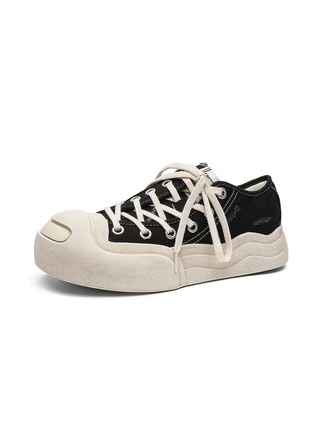 UENO PLANET | Vintage Platform Round Toe Canvas Shoes