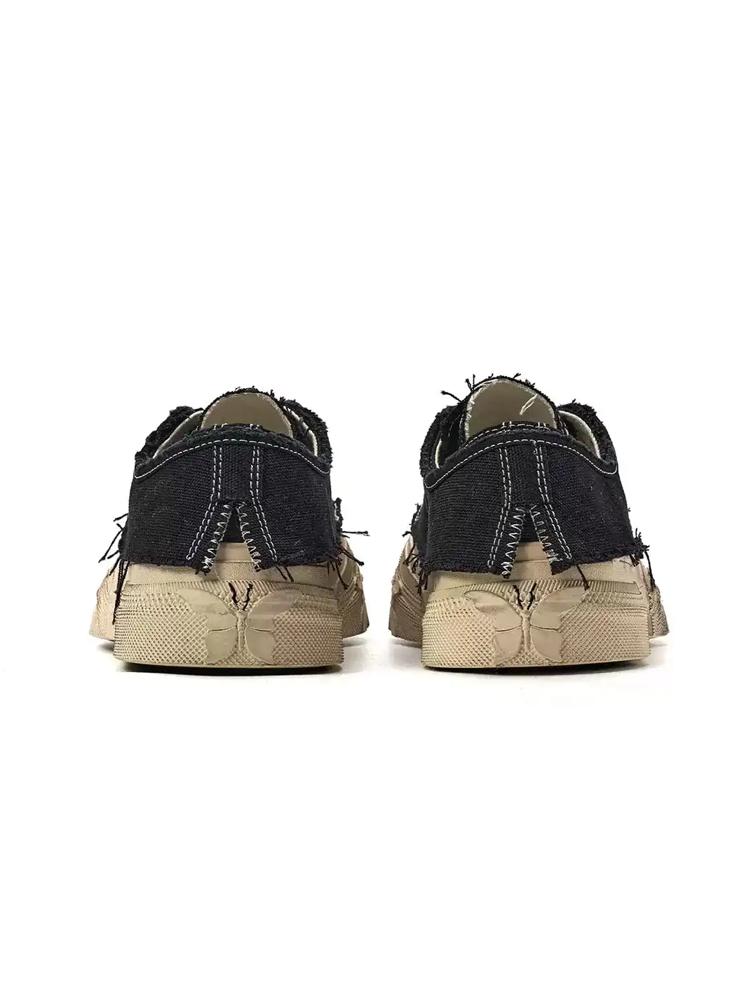 Butterfly Nebula | Distressed Wipe Wash Platform Canvas Shoes