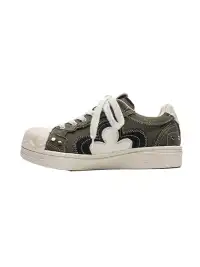 UENO PLANET | Plum Blossom Shell Toe Canvas Shoes