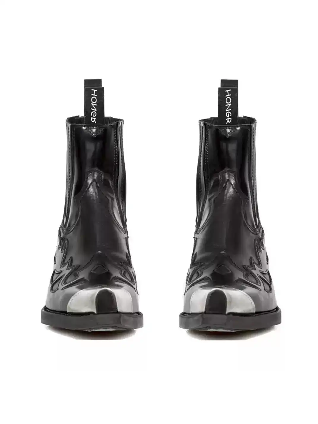 JiangGe | High Heel Square Toe Punk Chelsea Boots