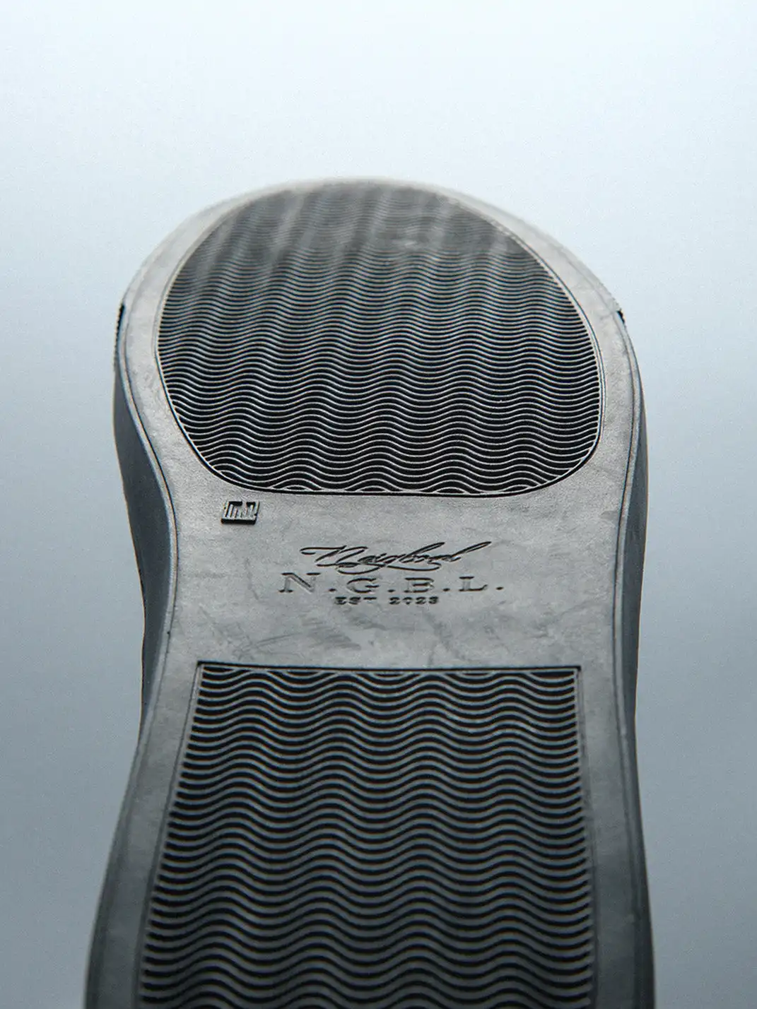 NEIGBORL | Washed Dark Gray Shell Toe Low-Top Canvas Shoes