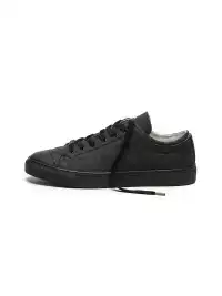 NEIGBORL | Washed Dark Gray Shell Toe Low-Top Canvas Shoes