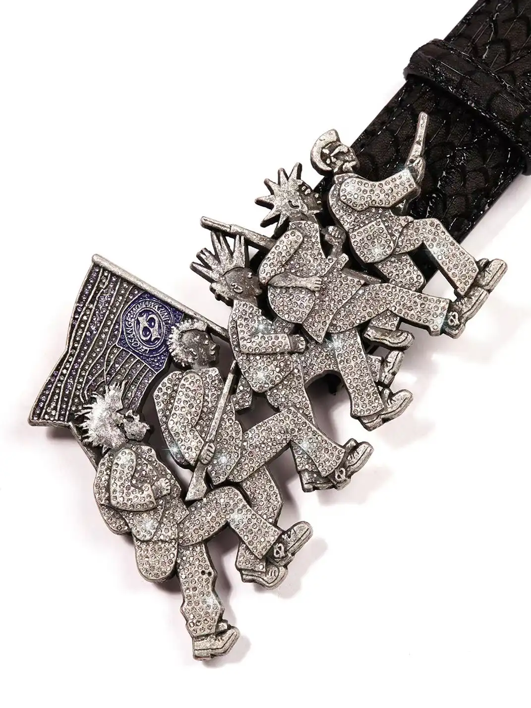 LE LOSANGE | Full Rhinestone Mohawk Soldier Belt