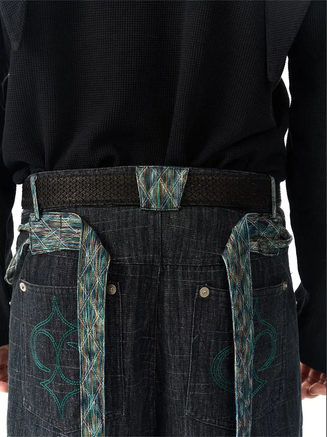 LE LOSANGE | Full Rhinestone Mohawk Soldier Belt