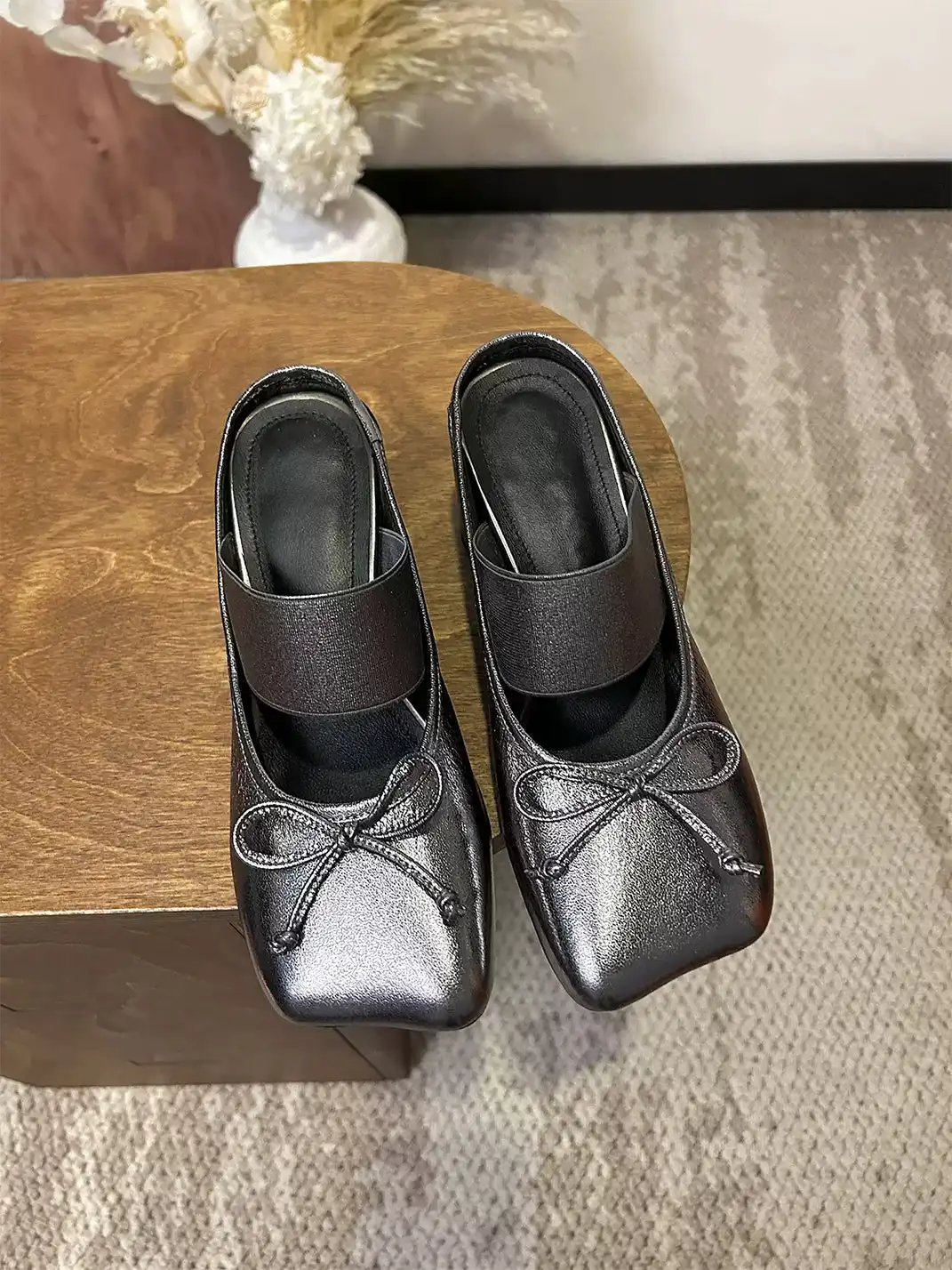 YOUMONKE | 7CM Bow Square-Toe High Heel Sandals