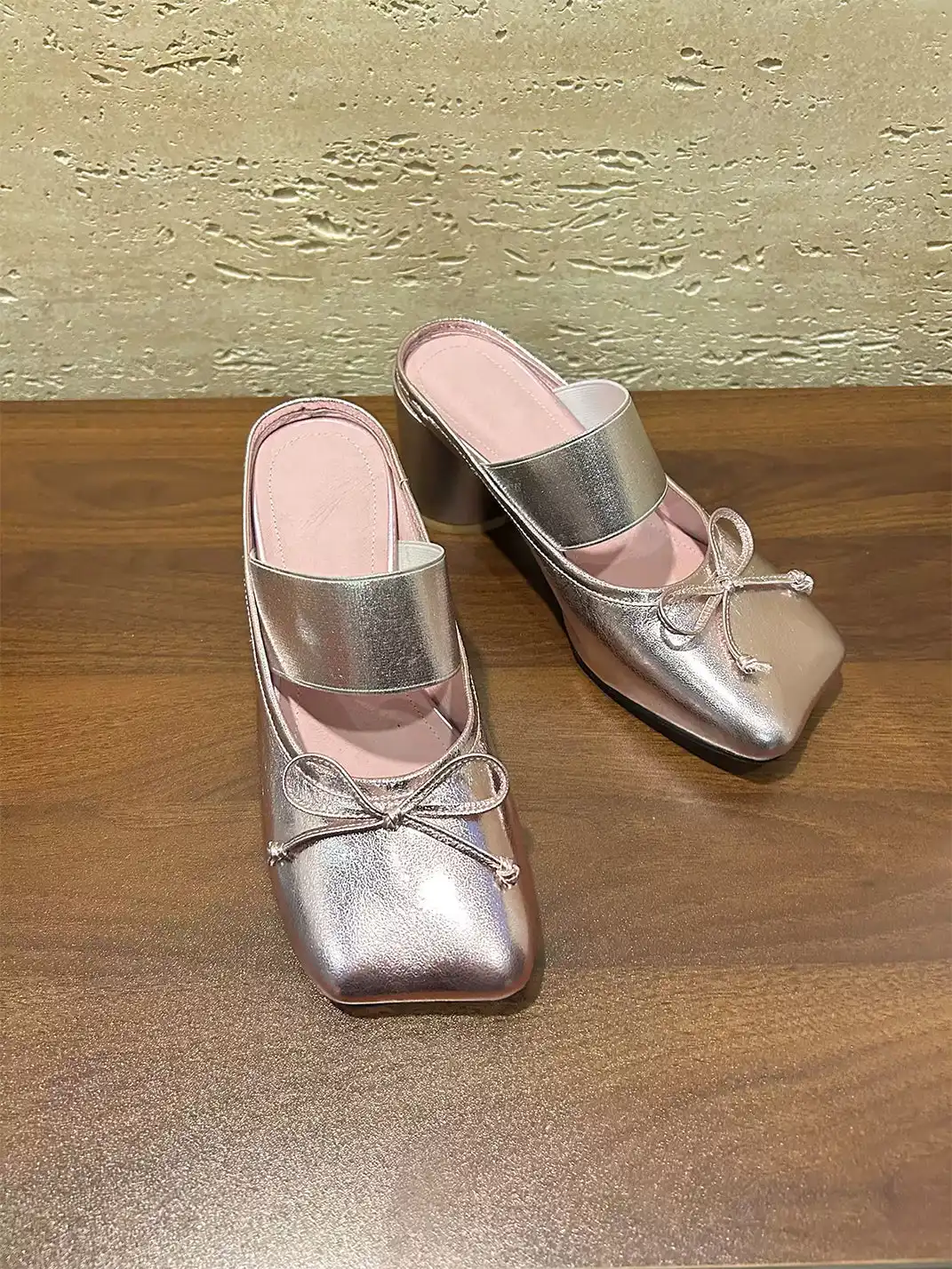 YOUMONKE | 7CM Bow Square-Toe High Heel Sandals