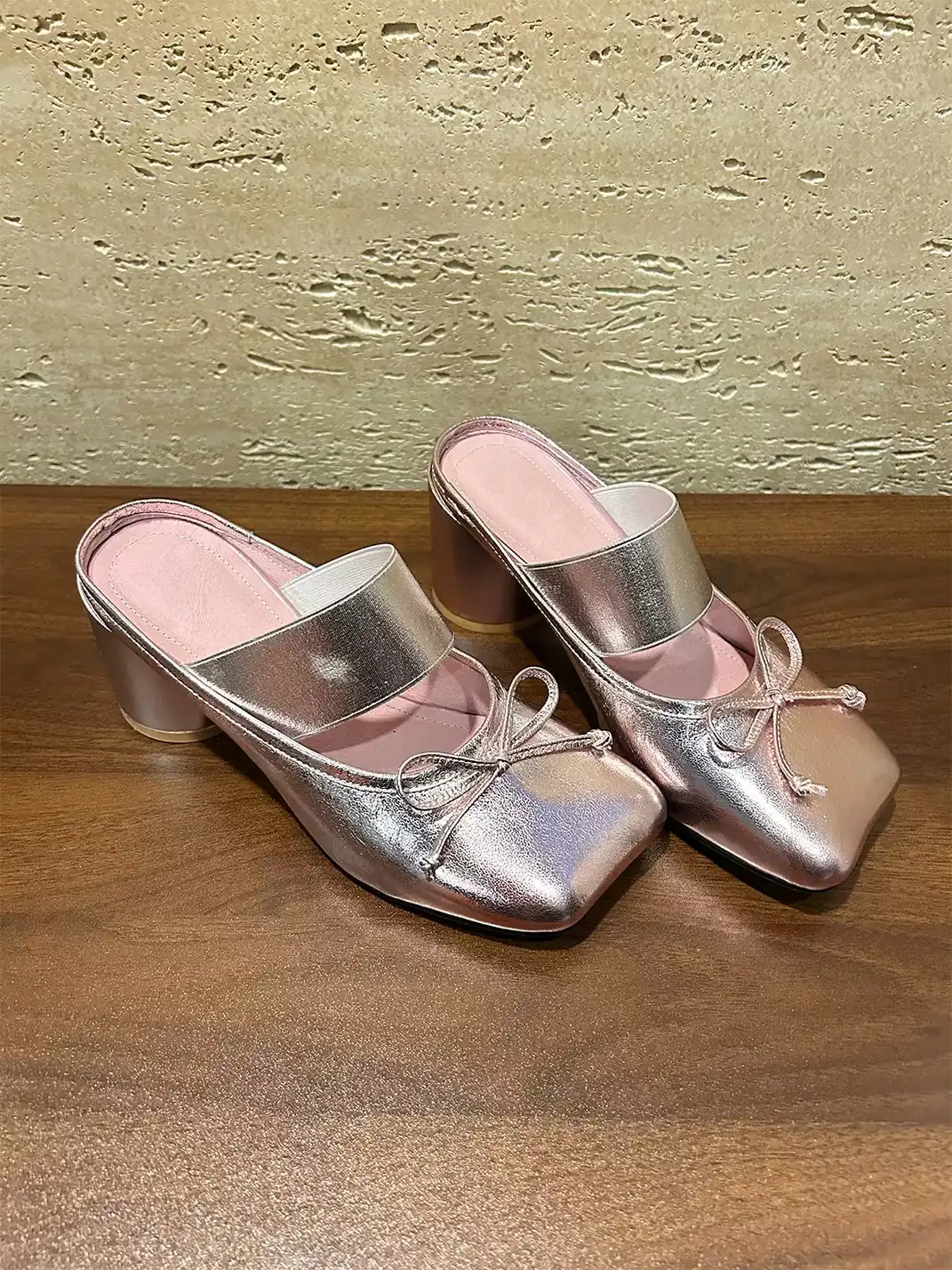 YOUMONKE | 7CM Bow Square-Toe High Heel Sandals