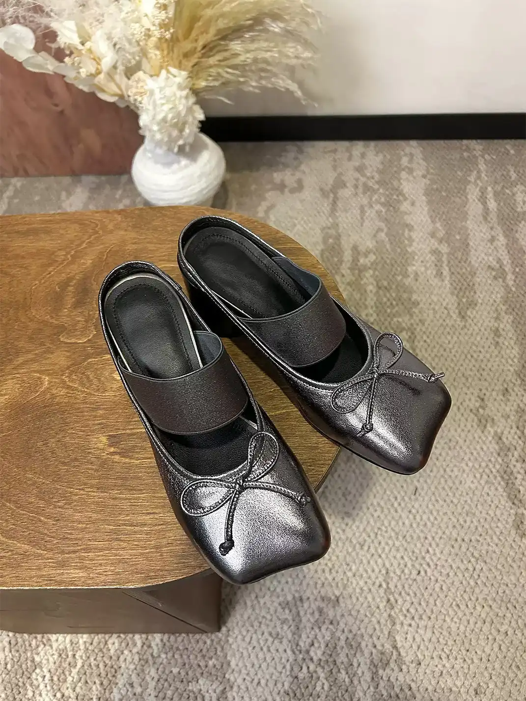 YOUMONKE | 7CM Bow Square-Toe High Heel Sandals