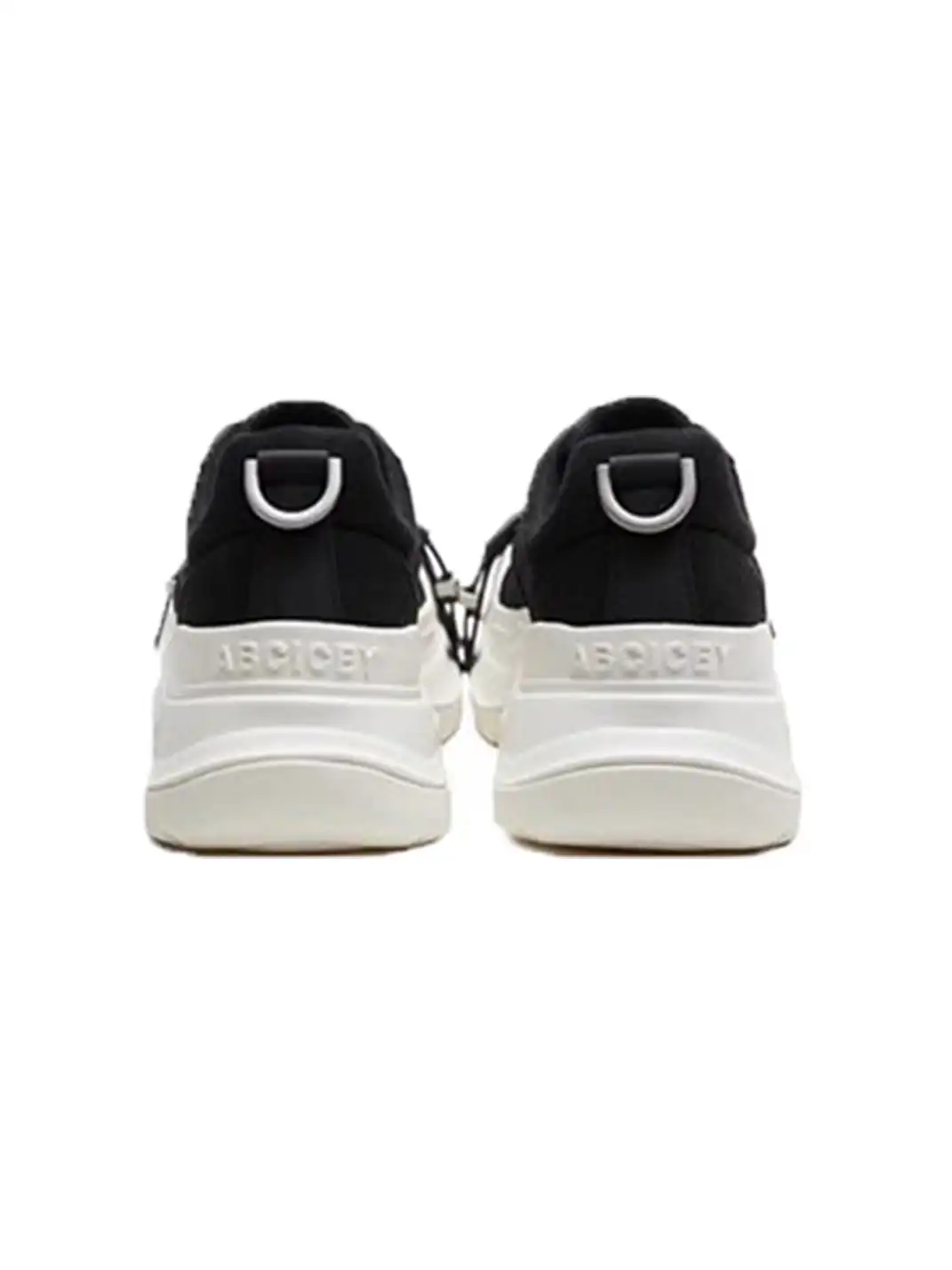 ABCICEY | Black & White Casual Lace-Up Canvas Shoes