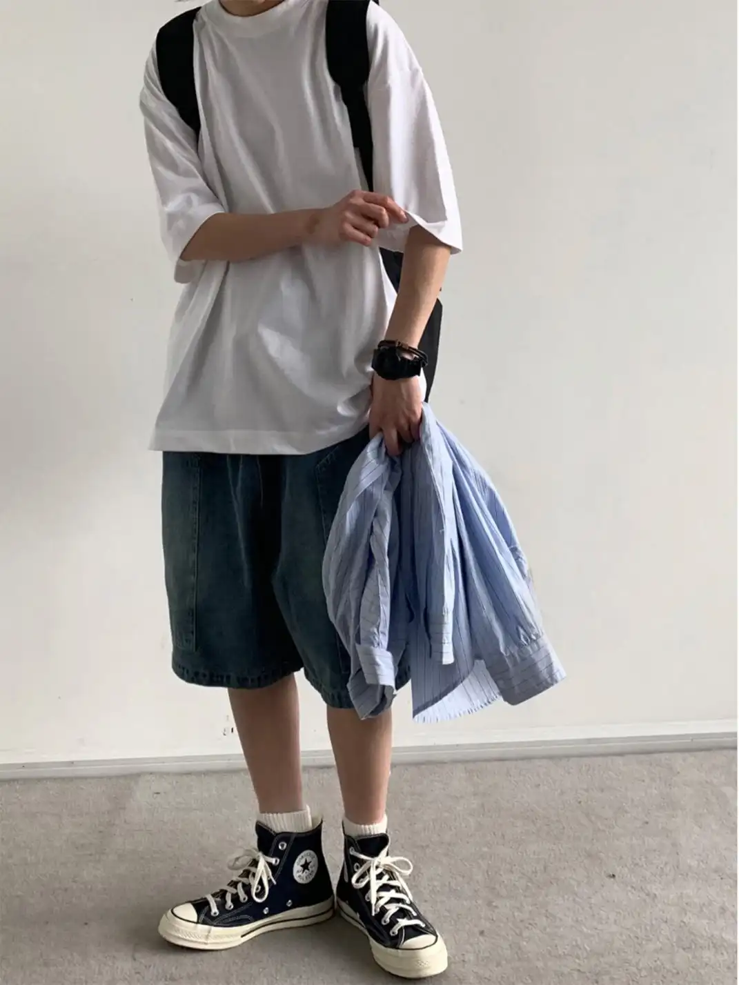 Jiwuus | Basic Oversized Short Sleeve T-Shirt