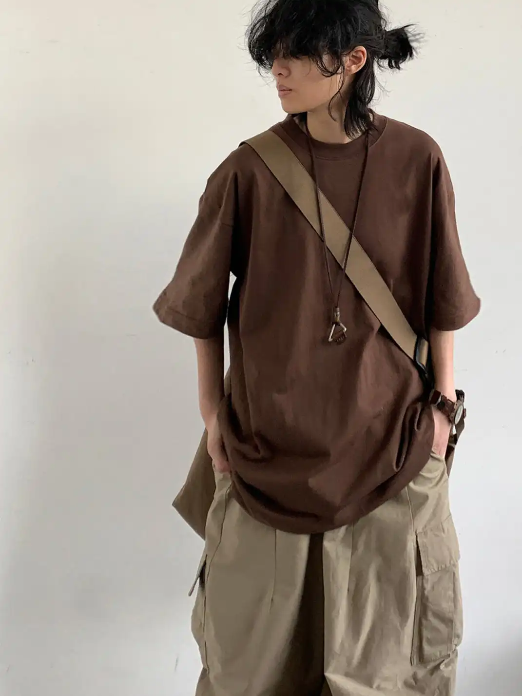 Jiwuus | Basic Oversized Short Sleeve T-Shirt