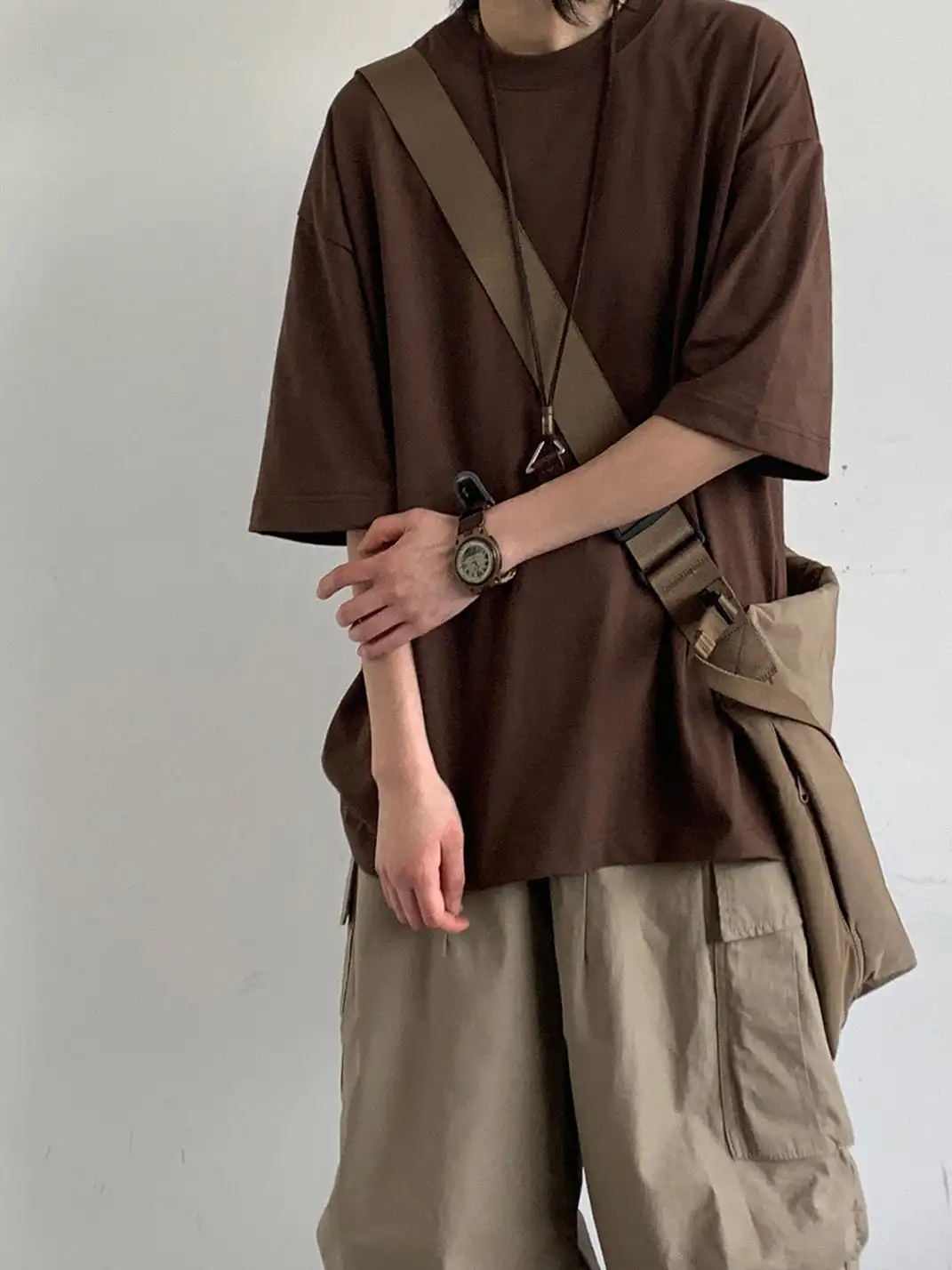 Jiwuus | Basic Oversized Short Sleeve T-Shirt