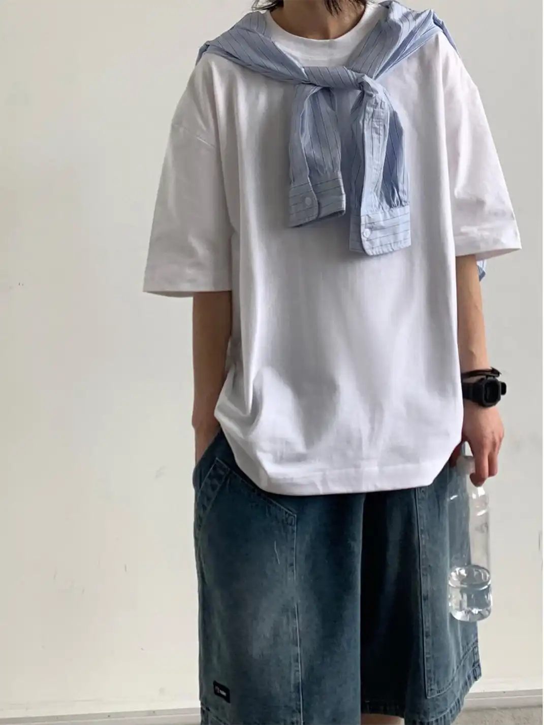 Jiwuus | Basic Oversized Short Sleeve T-Shirt