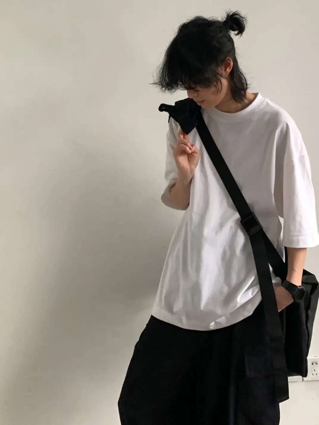 Jiwuus | Basic Oversized Short Sleeve T-Shirt