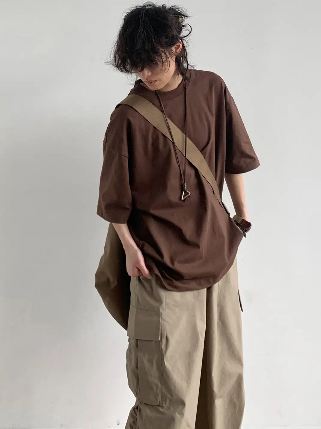 Jiwuus | Basic Oversized Short Sleeve T-Shirt