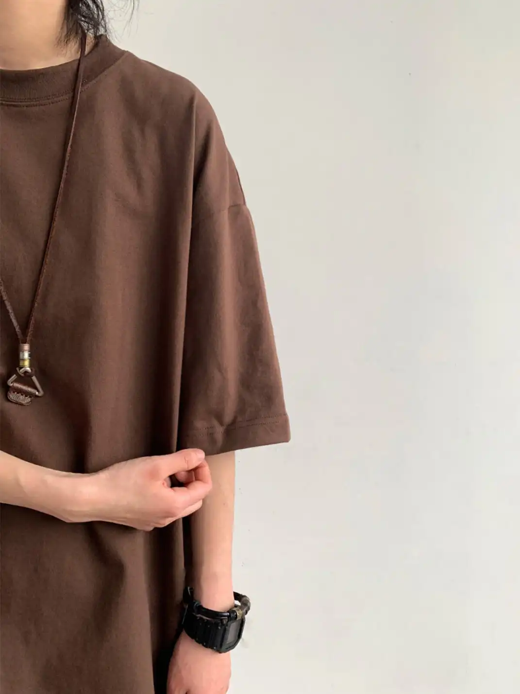Jiwuus | Basic Oversized Short Sleeve T-Shirt