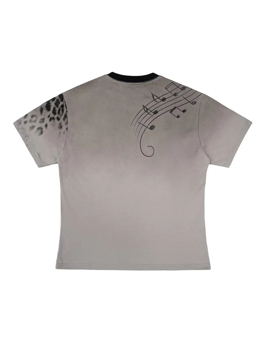Esaias | Note Leopard Print Glitter T-Shirt
