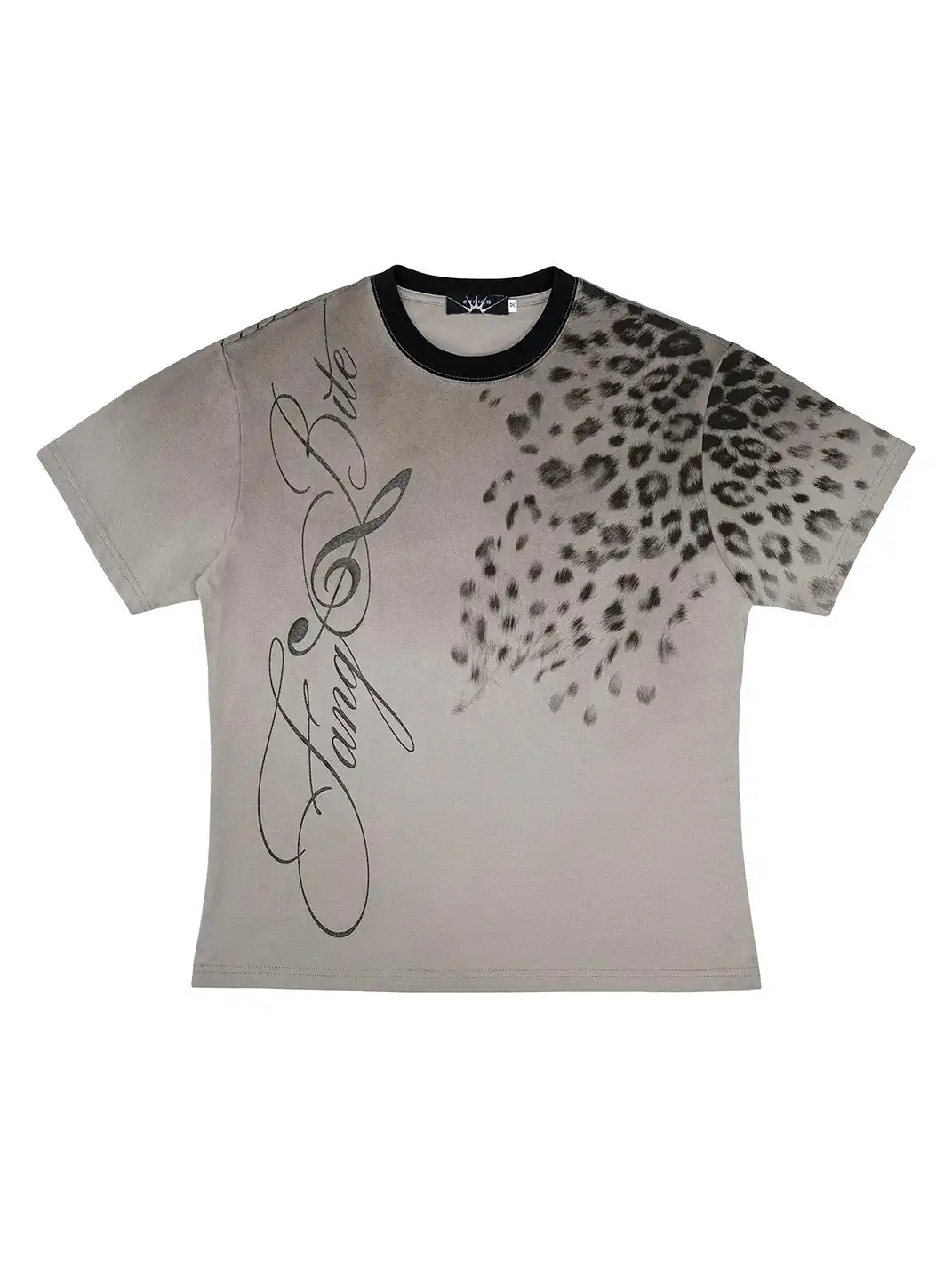 Esaias | Note Leopard Print Glitter T-Shirt
