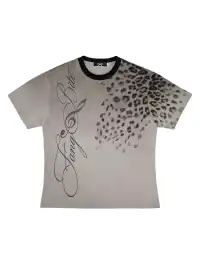 Esaias | Note Leopard Print Glitter T-Shirt