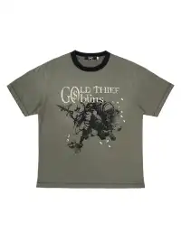Esaias | Gold Thief Print Washed T-Shirt