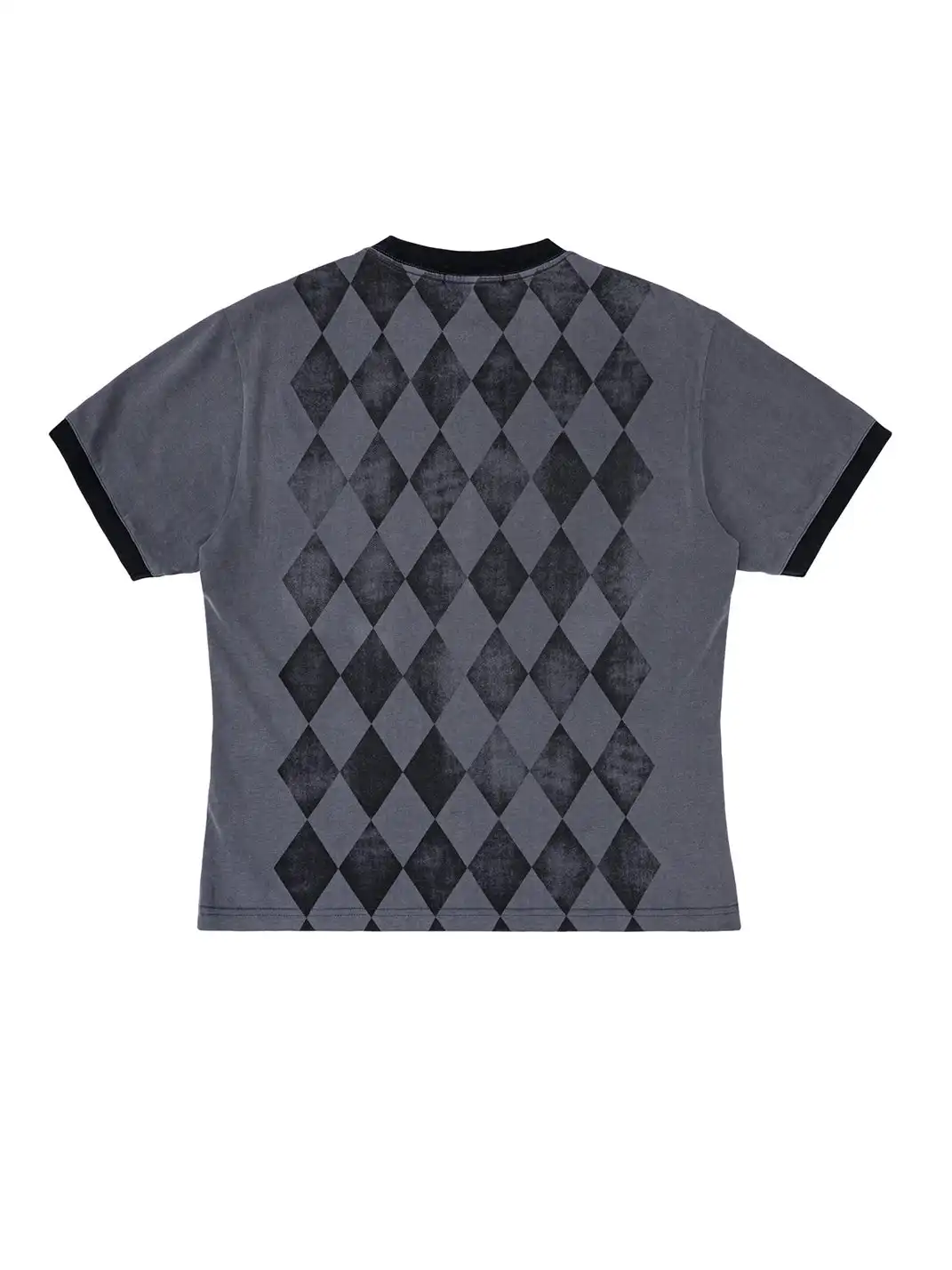 Esaias | Rhombus Checkerboard Glitter Print T-Shirt