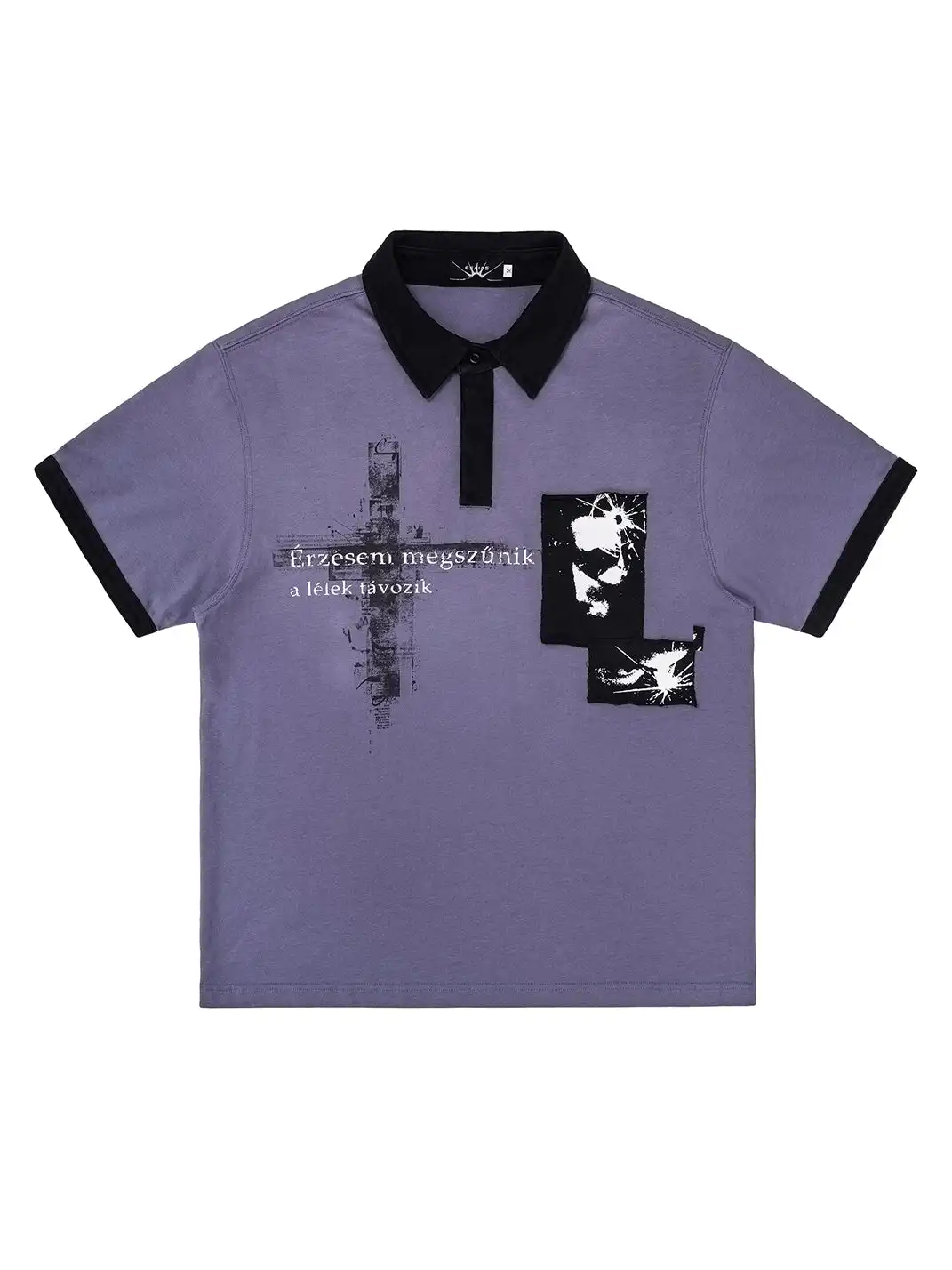 Esaias | Figure Cross Print Polo Shirt