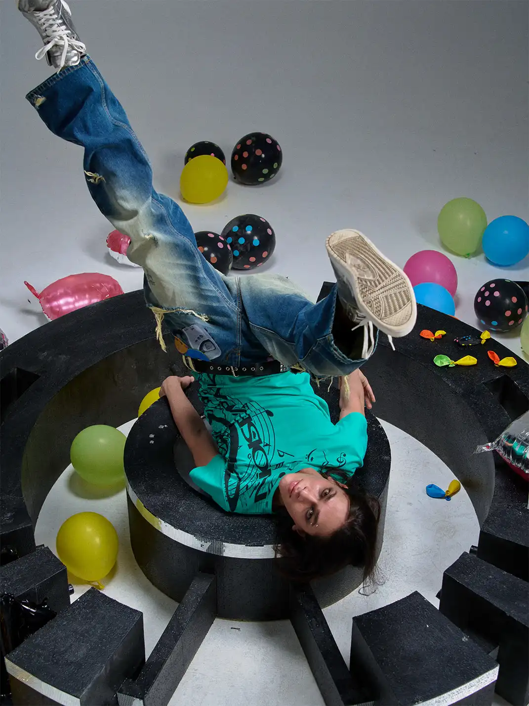 PAIKI | Note Print Subculture Crew Neck T-Shirt