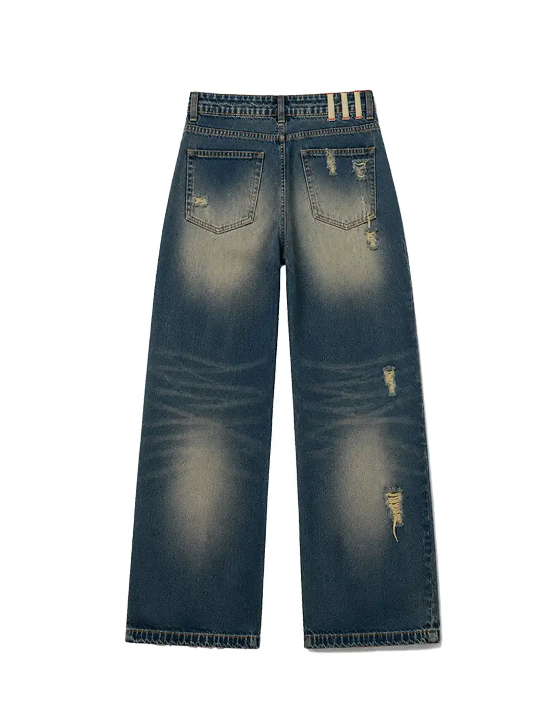 PAIKI | Ripped Yellow Mud Dyed Jeans