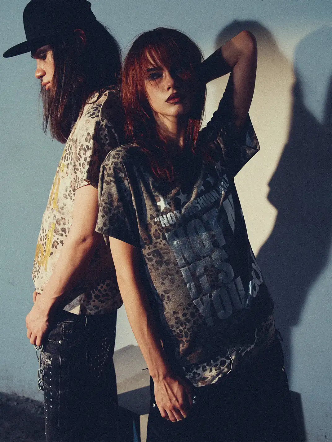 PAIKI | Gold & Silver Foil Leopard Print T-Shirt