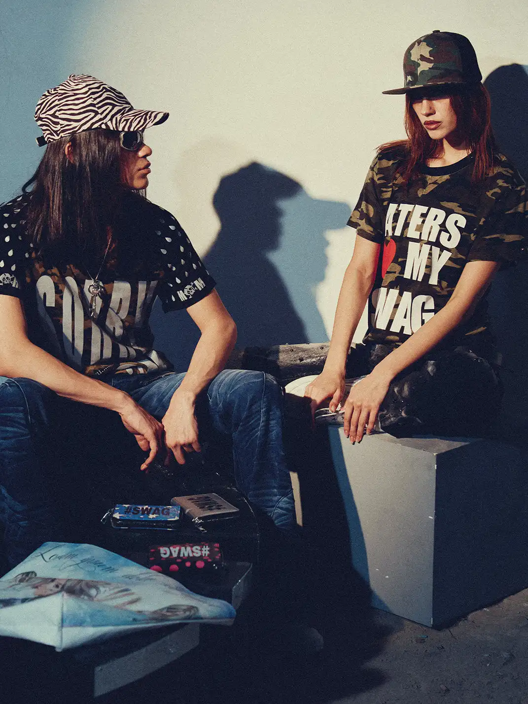 PAIKI | Camouflage Heart Print T-Shirt