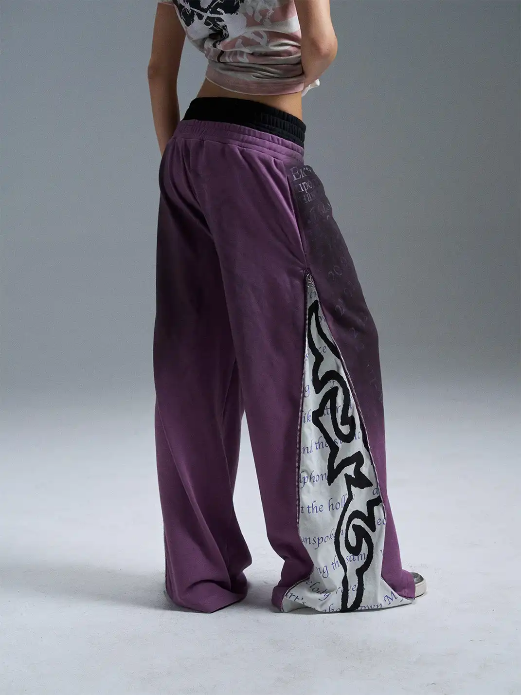 PAIKI | Dirty Spray Zip Totem Casual Pants