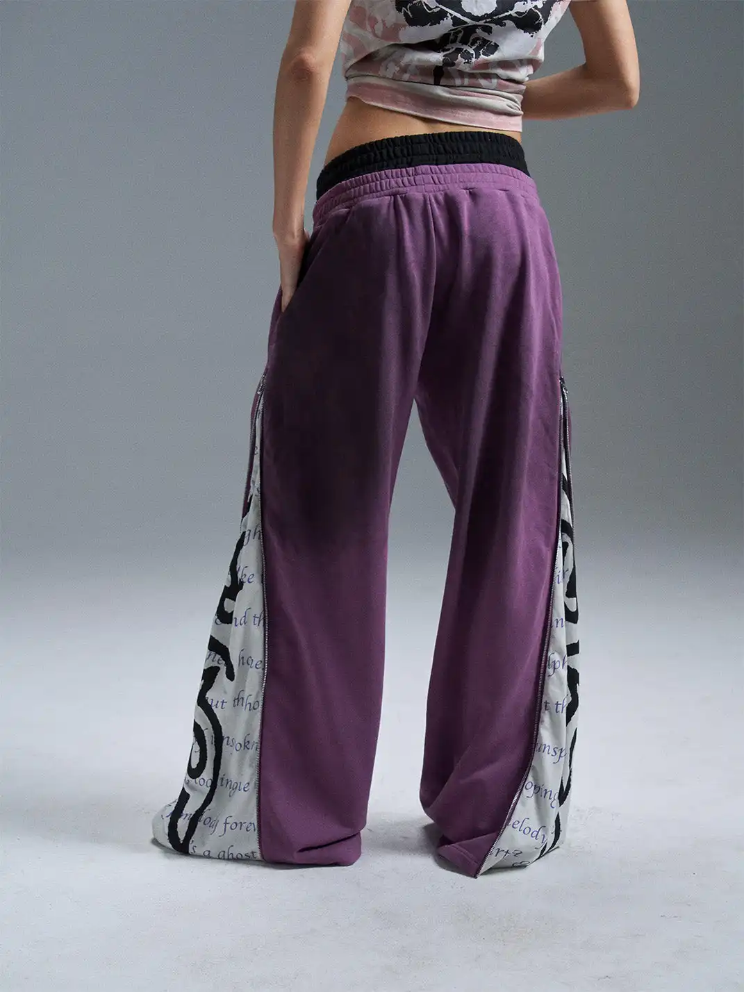 PAIKI | Dirty Spray Zip Totem Casual Pants