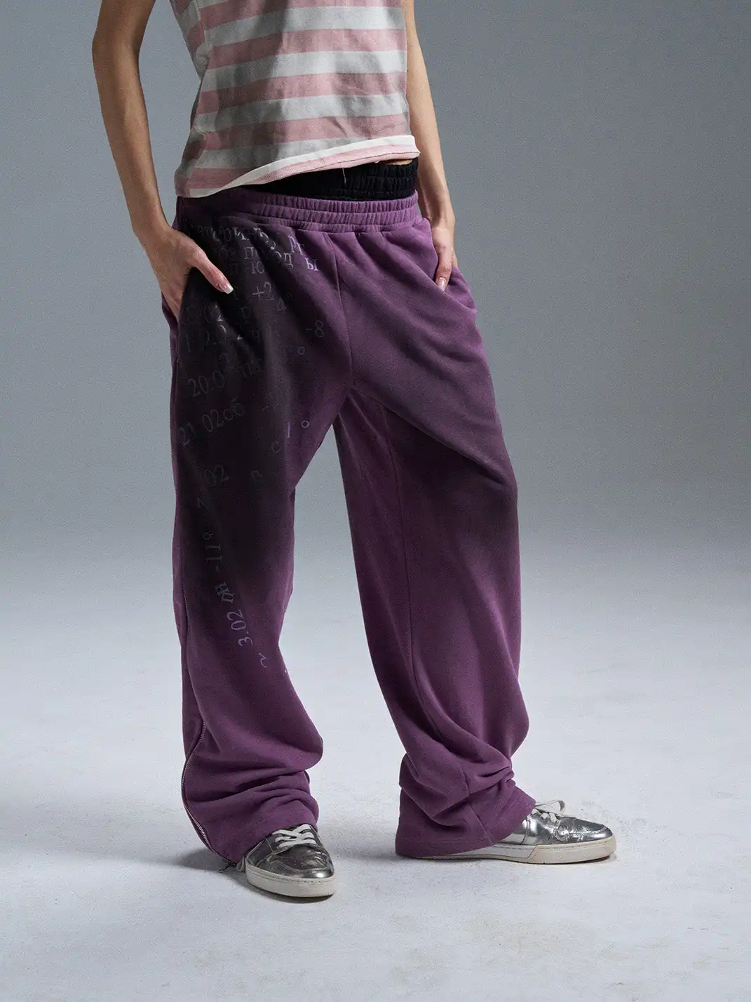 PAIKI | Dirty Spray Zip Totem Casual Pants