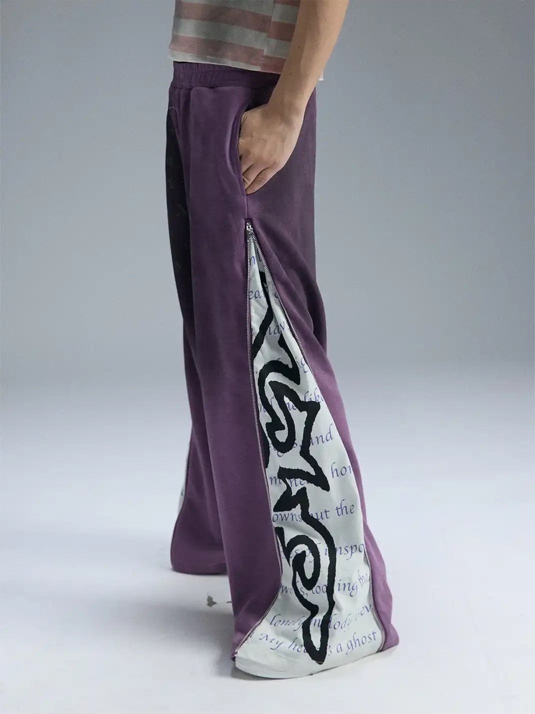 PAIKI | Dirty Spray Zip Totem Casual Pants