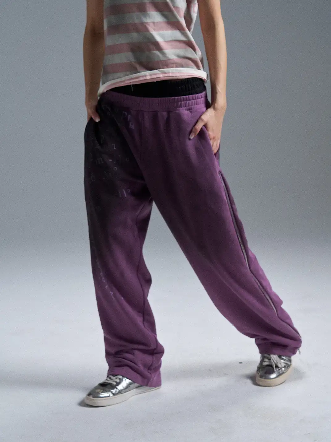 PAIKI | Dirty Spray Zip Totem Casual Pants